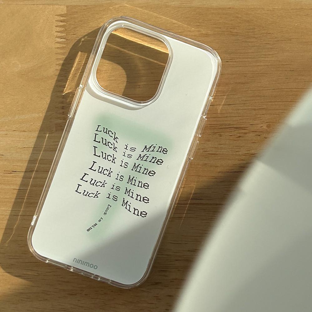 아이폰 케이스 luck is mine iPhone