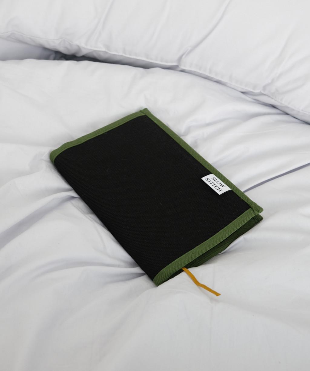 슬로우스티치 프레임 북커버 ( 블랙&그린 ) - 3size 일반도서 / 민음사세문전 / 작은도서