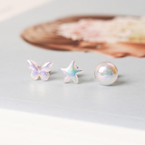 진주펄 홀로그램 썸머 써지컬스틸 피어싱