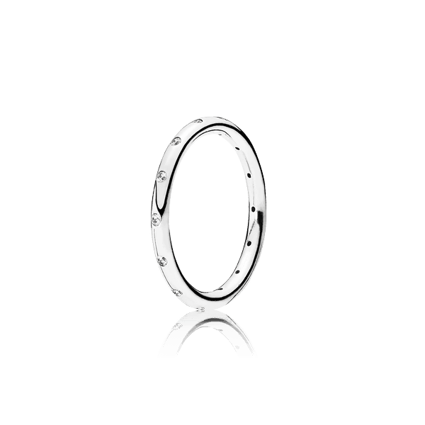 심플 스파클링 밴드 링