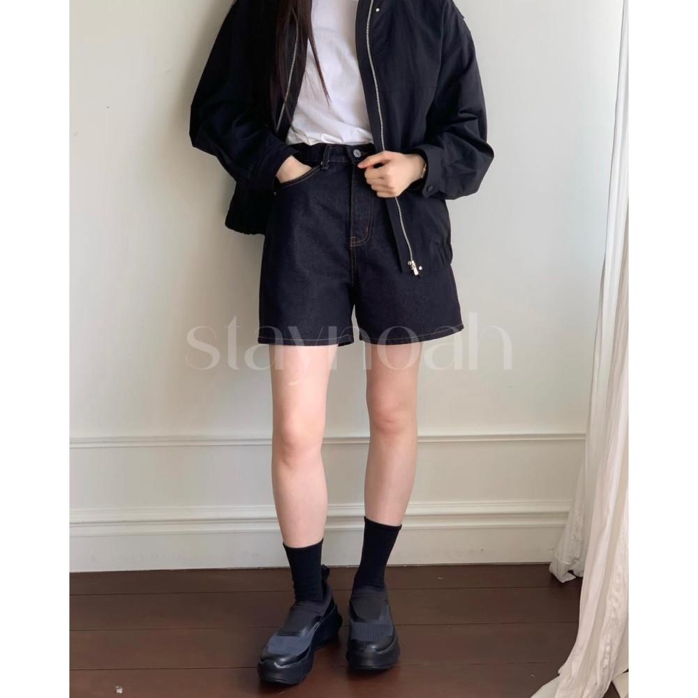 (당일) jinsim 진심 논페이드 데님 생지 인디고 진청 반바지