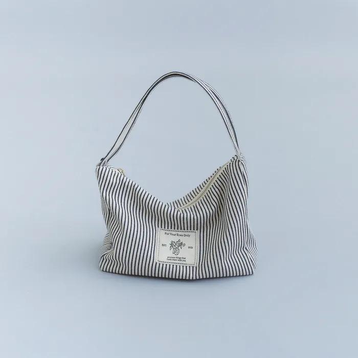 [2차] Mare Stripe Tote Bag (Navy)