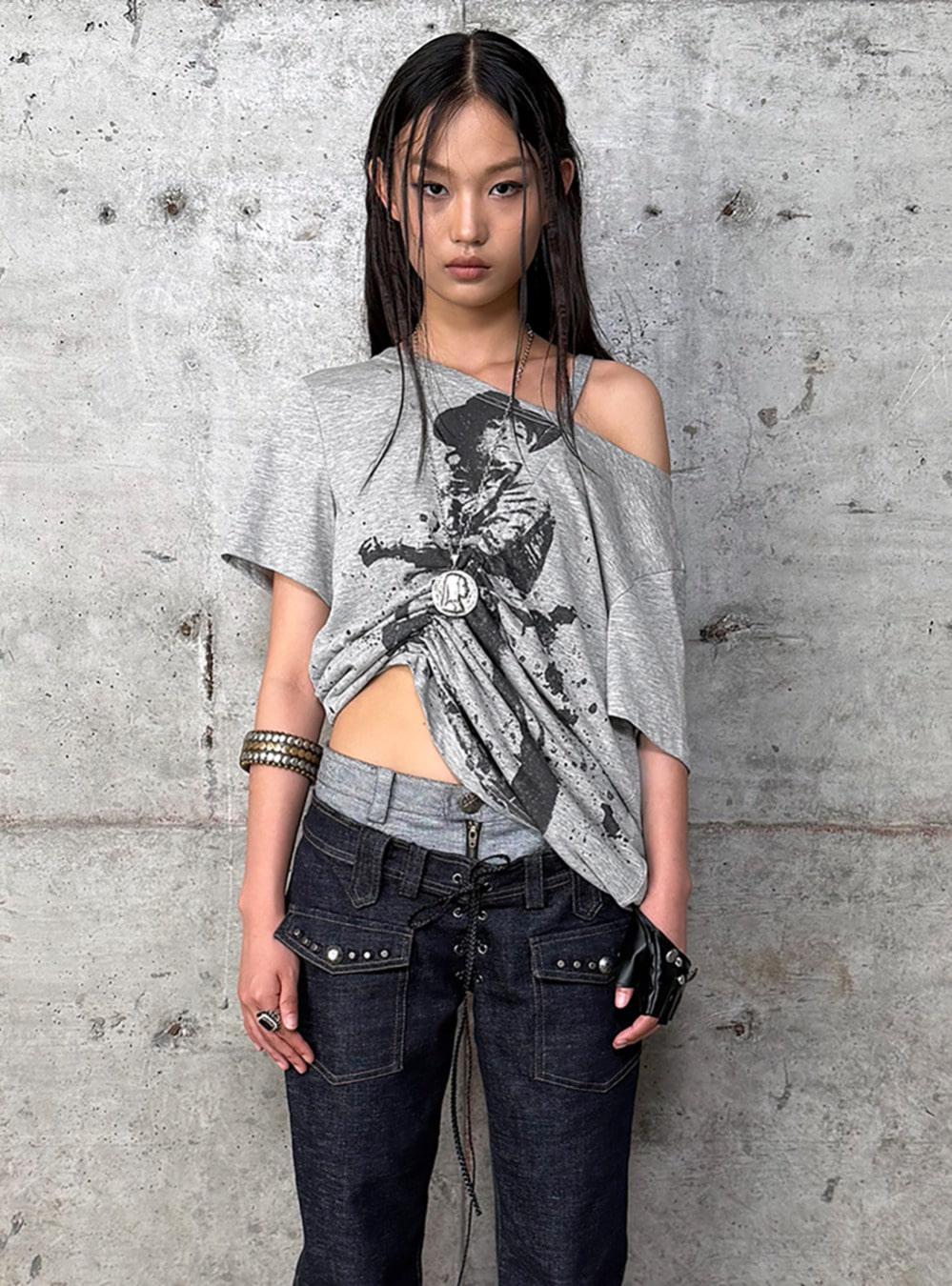 Desert Grunge Cowboy Top (2color)