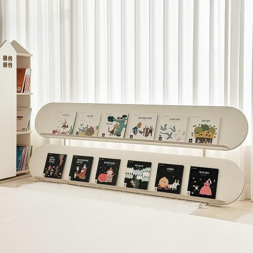 [란가구]라운드전면180-책장,진열장