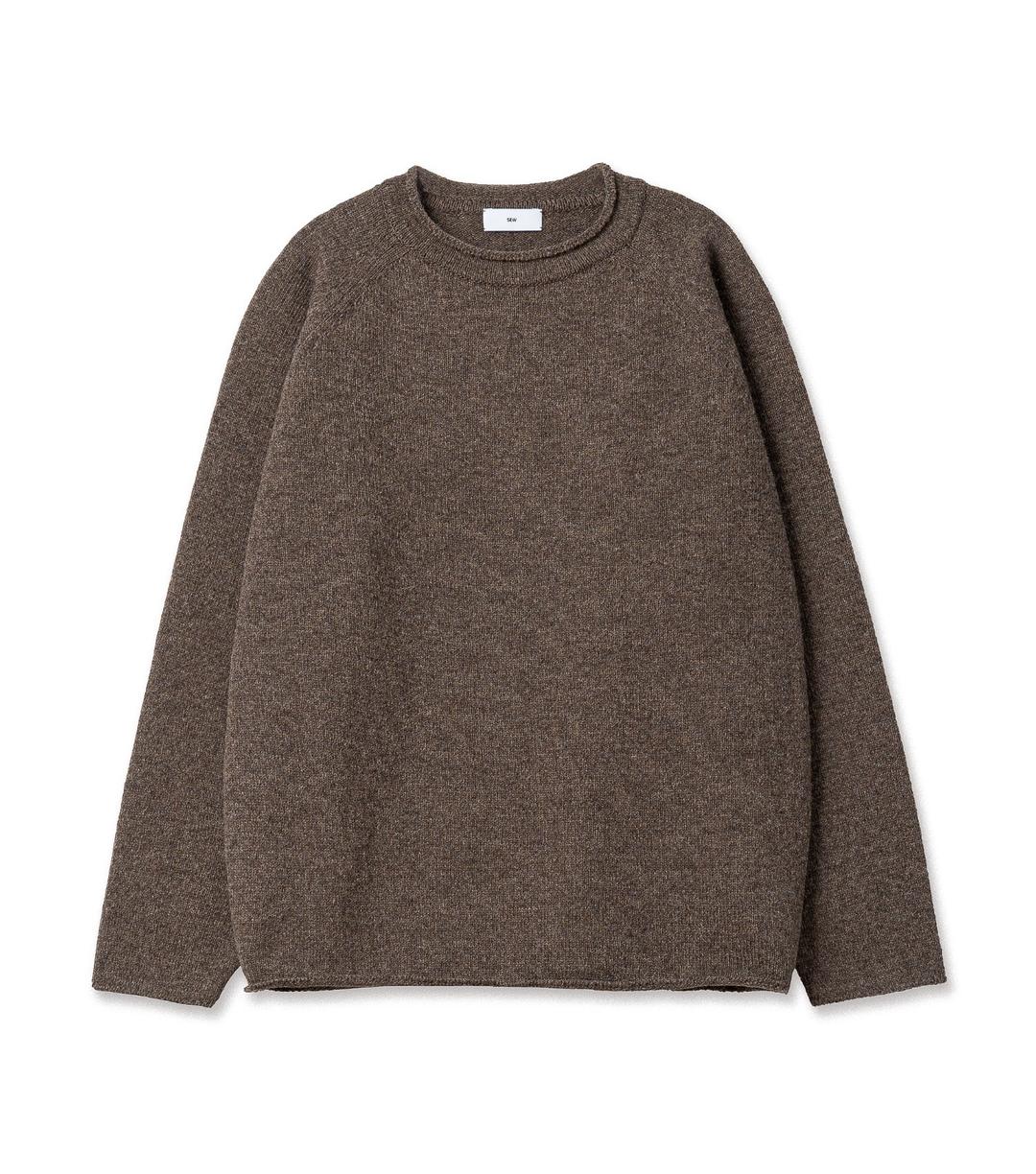 [SEW] 셔틀랜드 울 빈티지 롤 넥 니트 (얼스)