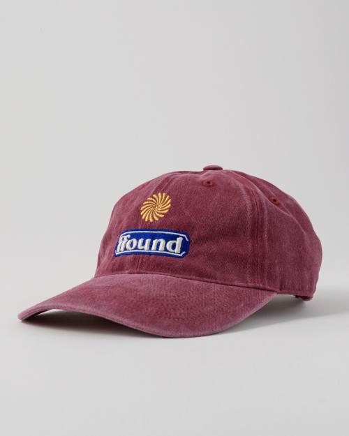 파운드3 스톤 워시드 볼캡 [버건디]