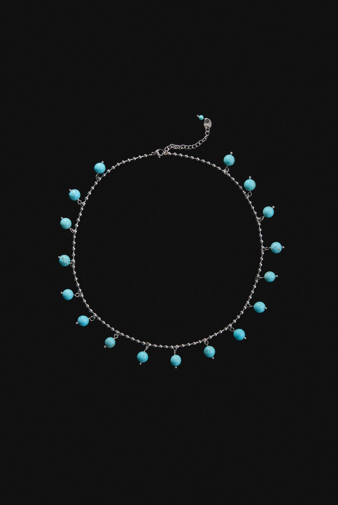 Turquoise Circle Necklace