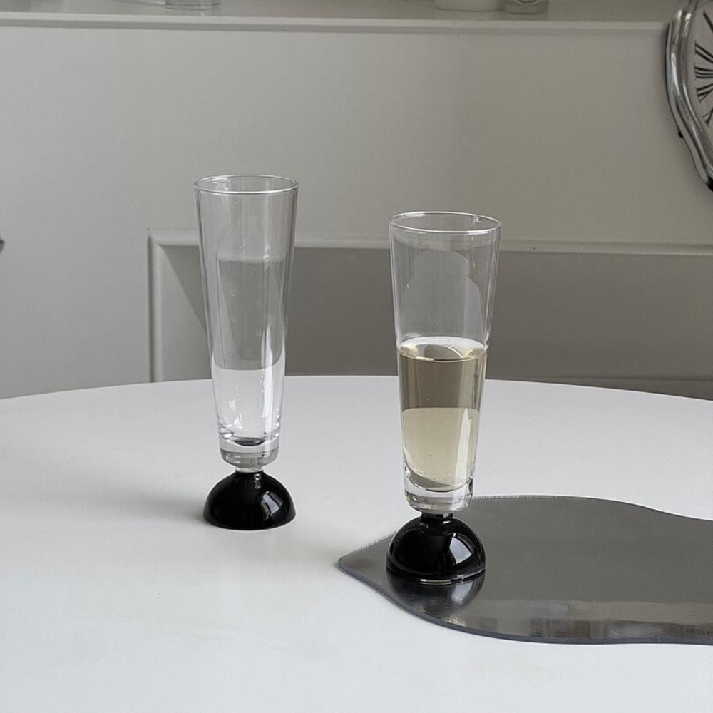 black Champagne flute glass 블랙 샴페인 플루트잔 플룻 글라스 파티