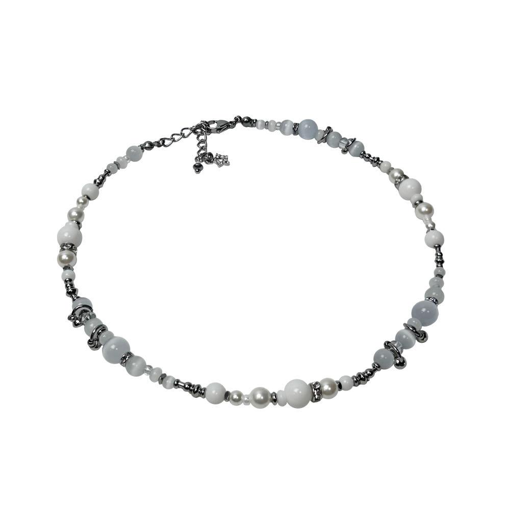 우조 White star necklace