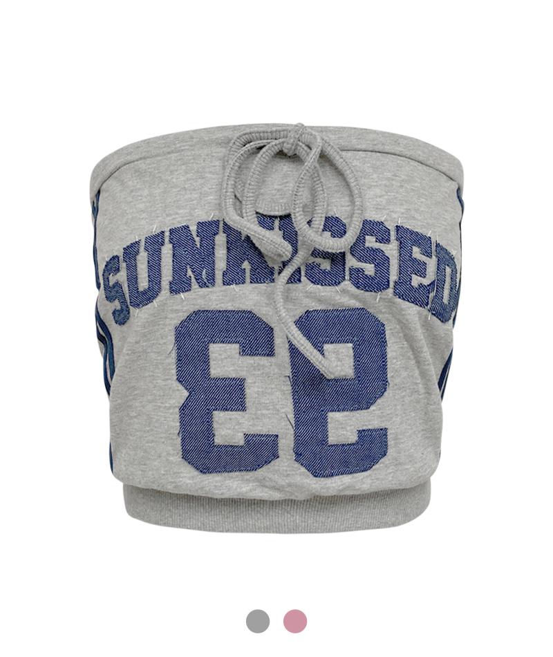 스포티 스트링 튜브 탑