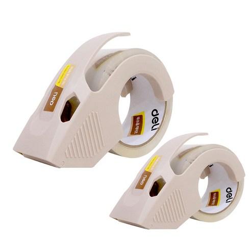 델리 무소음 박스테이프 2p + 안전 커터기 일반형, 베이지(커터기), ..., 1세트 - 풀/테이프/접착제 | 쿠팡