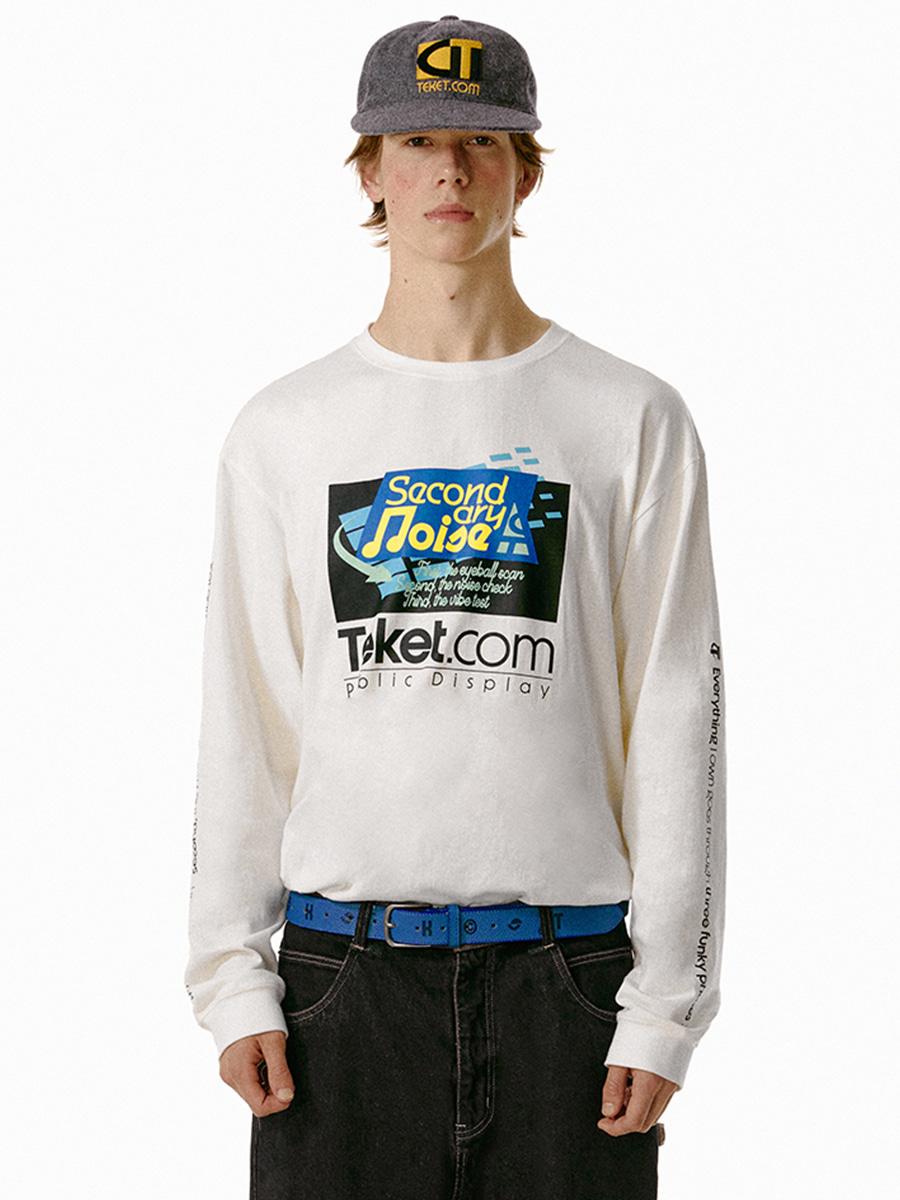 Secondary Noise L/S Tee White