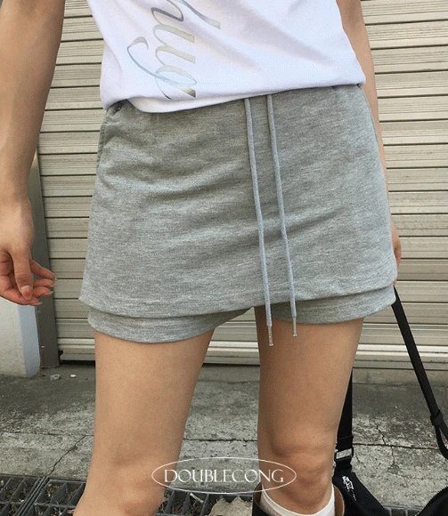[데일리/슬림핏]리벳 코튼 치마 반바지(3colors)