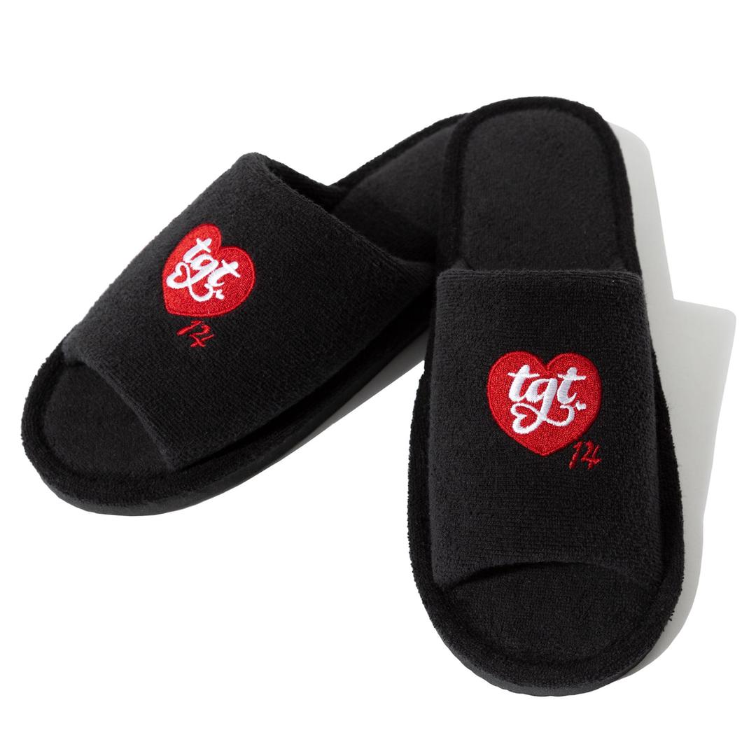 NEO HEART LOGO SLIPPER_BLACK