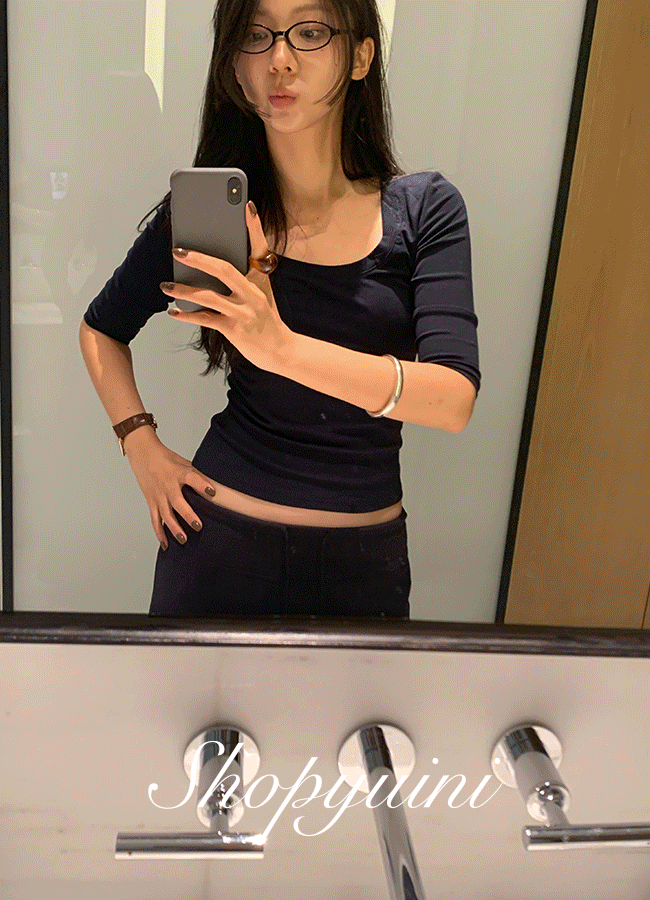 유이니 [쉐입핏] Muah scoop neck (4color)_2천장돌파