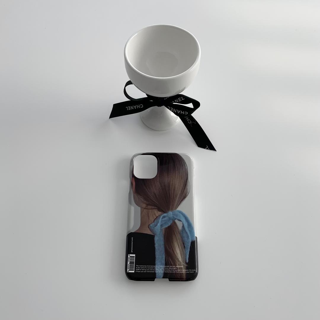 원스원몰 [Type3] Ribbon hair [하드케이스] 아이폰 갤럭시 커플 힙한 빈티지 감성 아이폰15 아이폰14 아이폰13 갤럭시24