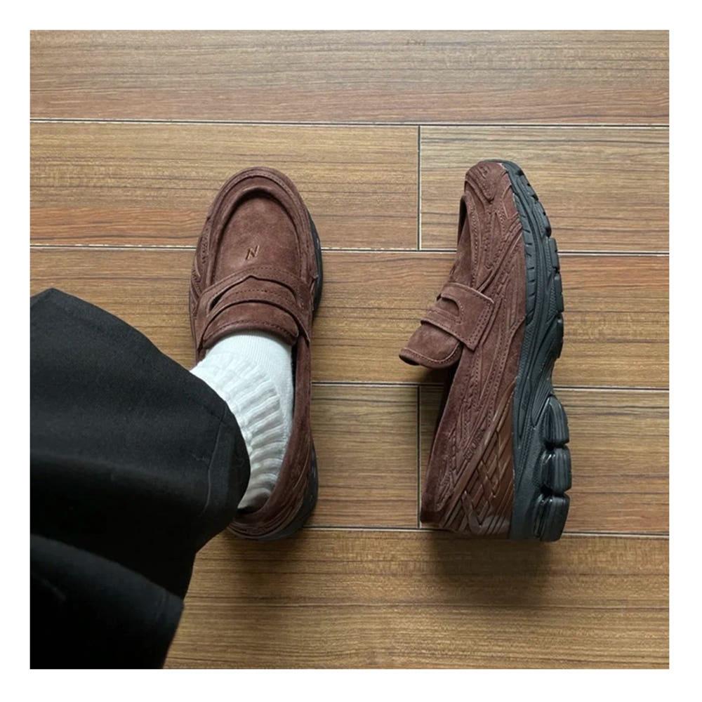 뉴발란스 1906L 스웨이드 페니 로퍼 리치 오크 브라운 U1906LNS 