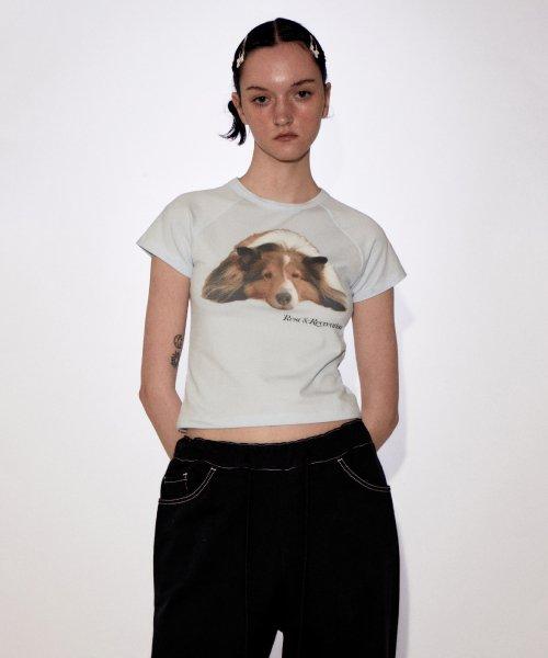 RIRI CROP T-SHIRT SKYBLUE
