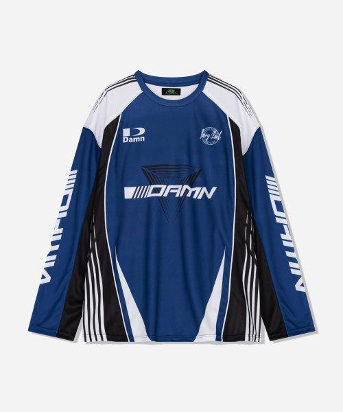 DAMN PIPING SOCCER JERSEY BLUE