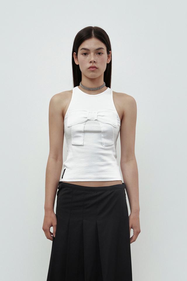 체메씨 HOLE LACE LONG SLEEVE (WHITE) - 위시버킷