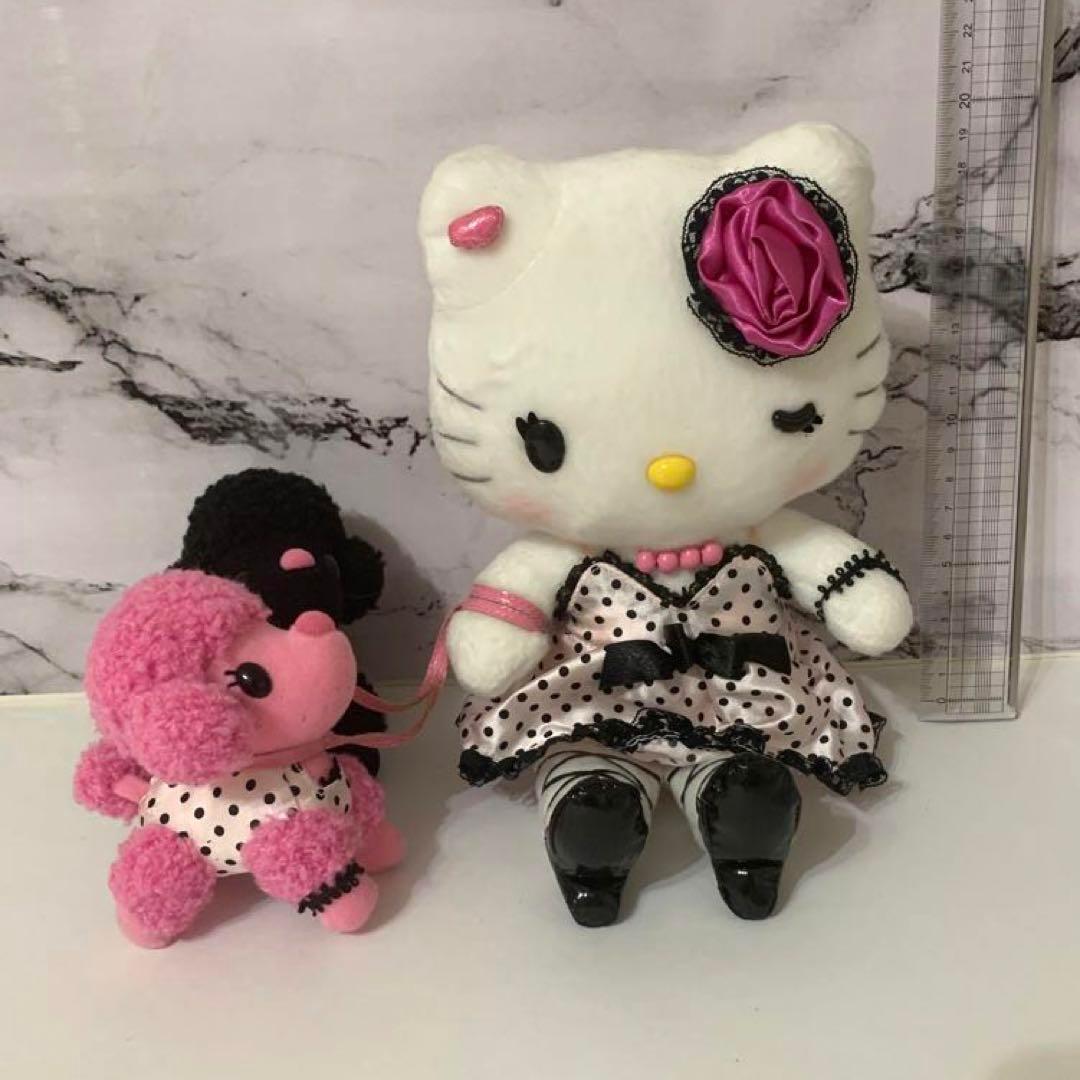 산리오 momoberry キティ ぬいぐるみ プードル Hello Kitty ドット