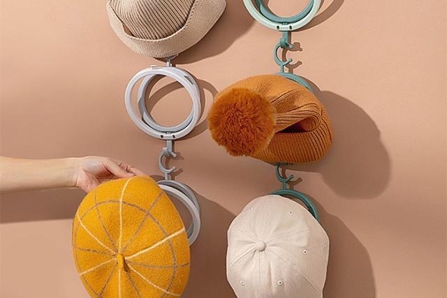 투톤 연결해서 사용하는 머플러 모자 가방 다용도 걸이