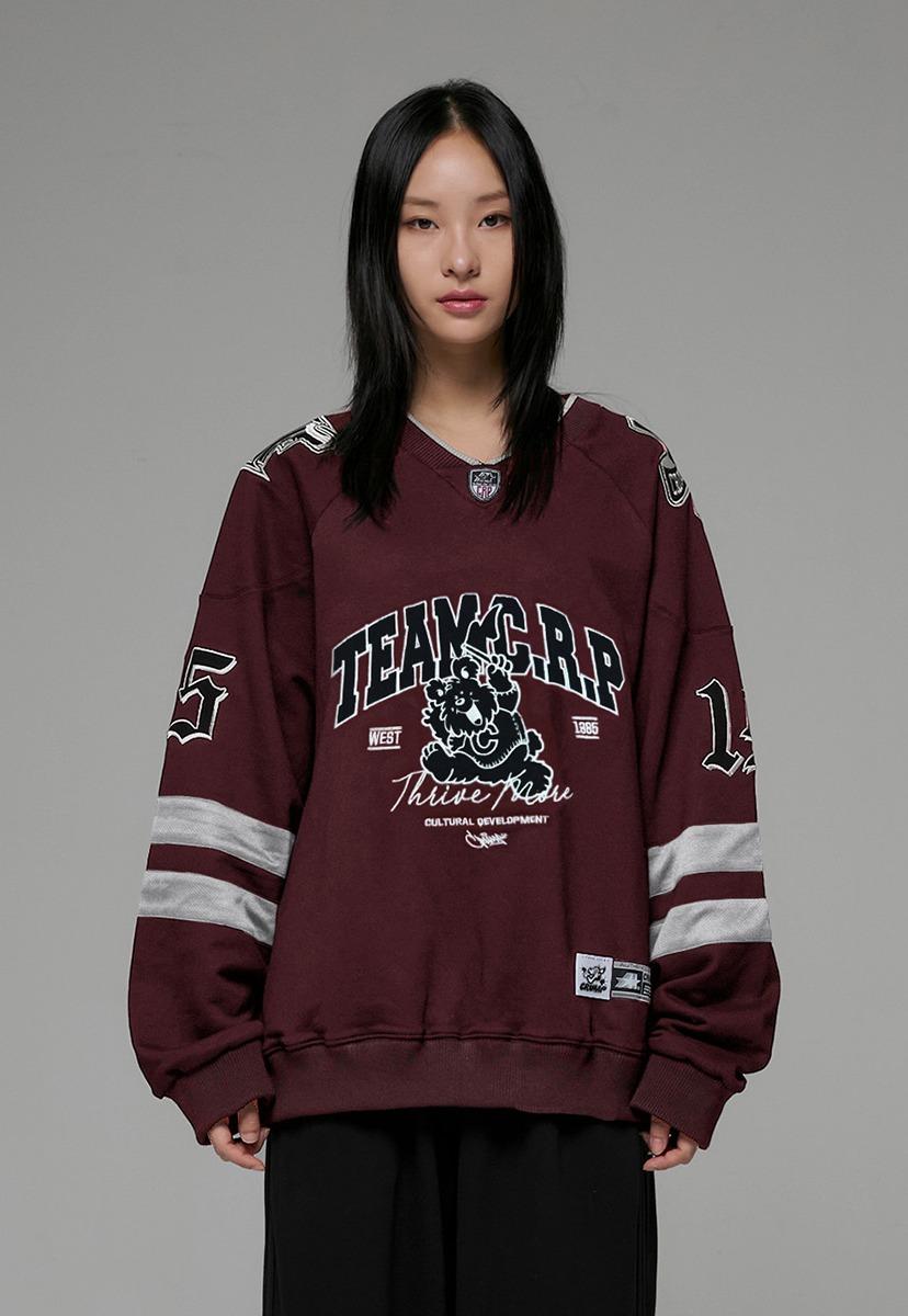 리틀 베어 풋볼 스웨트셔츠 [레드]