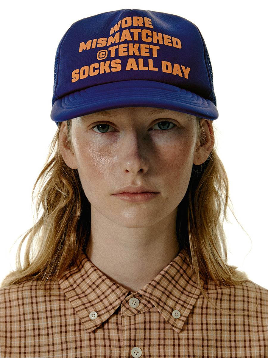 Mismatch Trucker Cap Blue