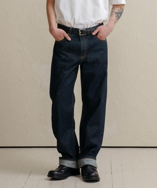 DEN0961 deep-indigo selvedge[wide fit]