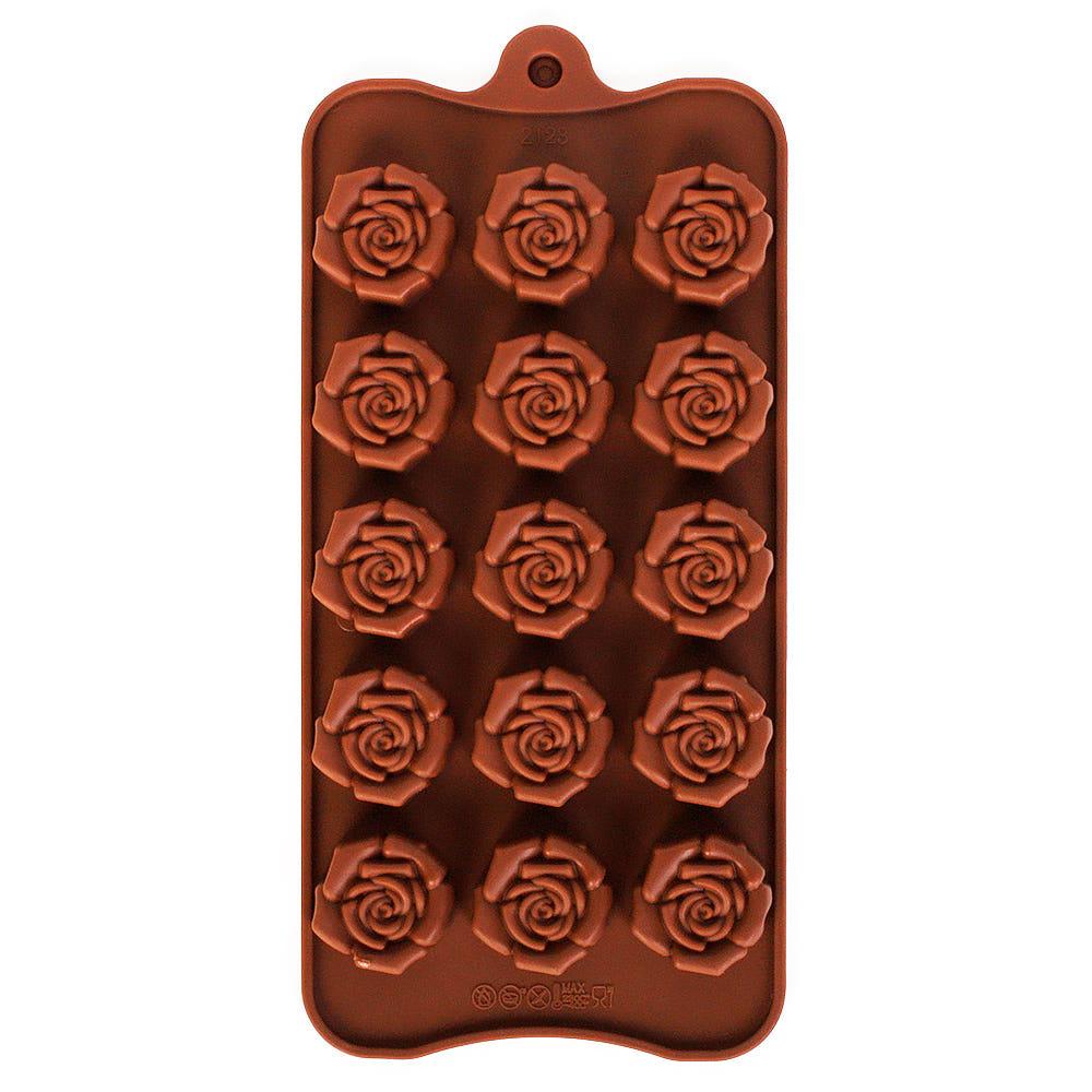 실리콘몰드 (3cm 큐트 미니장미 15구) 초콜릿틀 /홈베이킹 도구/실리콘틀