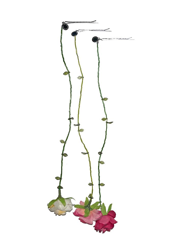 [Pre-order ships 5/15] LONG ROSE HAIR PIN