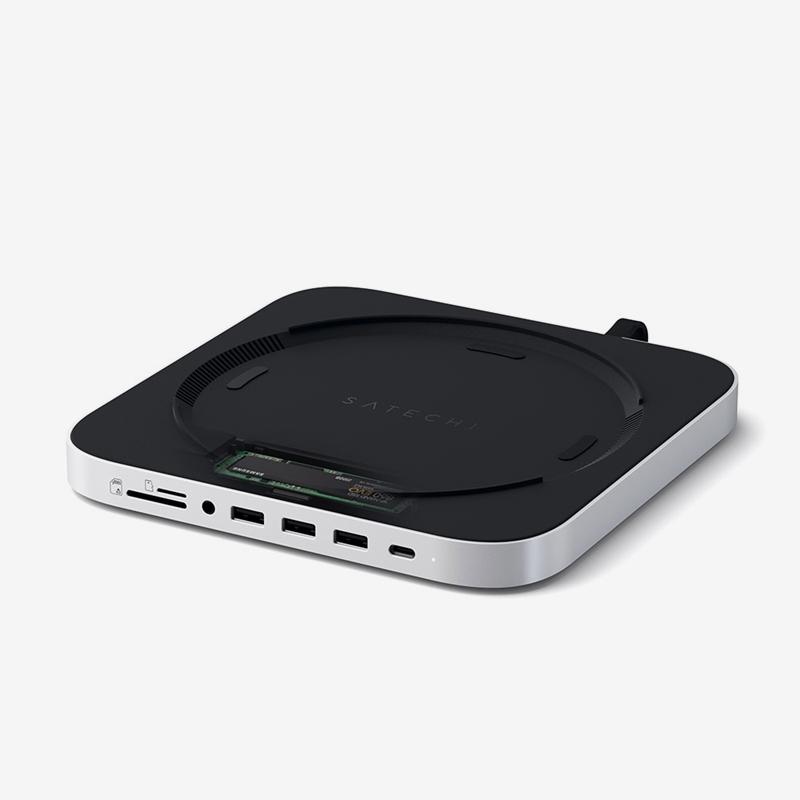 사테치 USB C타입 8in1 SSD 맥미니 맥 스튜디오 스탠드 멀티 허브
