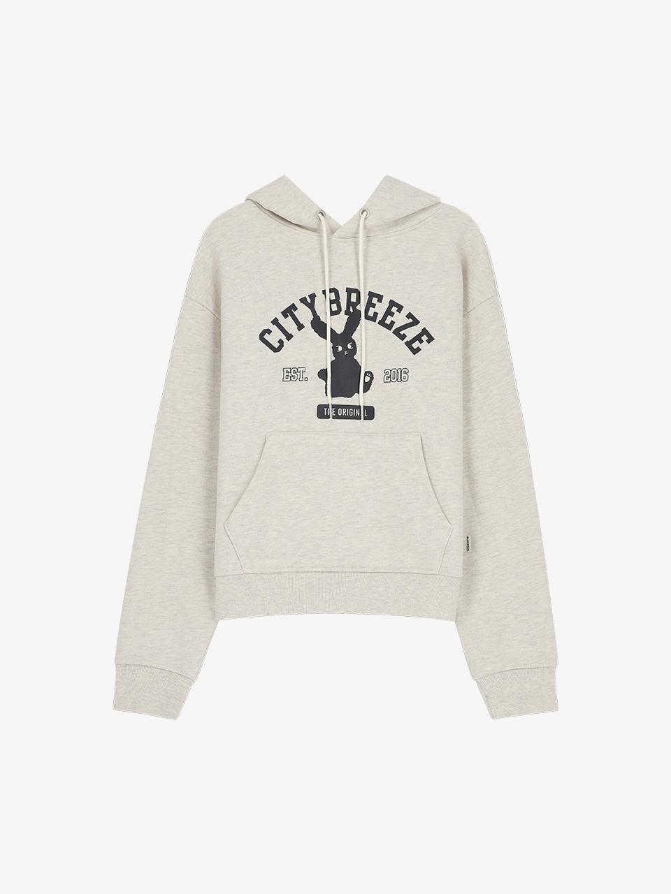 시티 플러피 그래픽 후디_OATMEAL