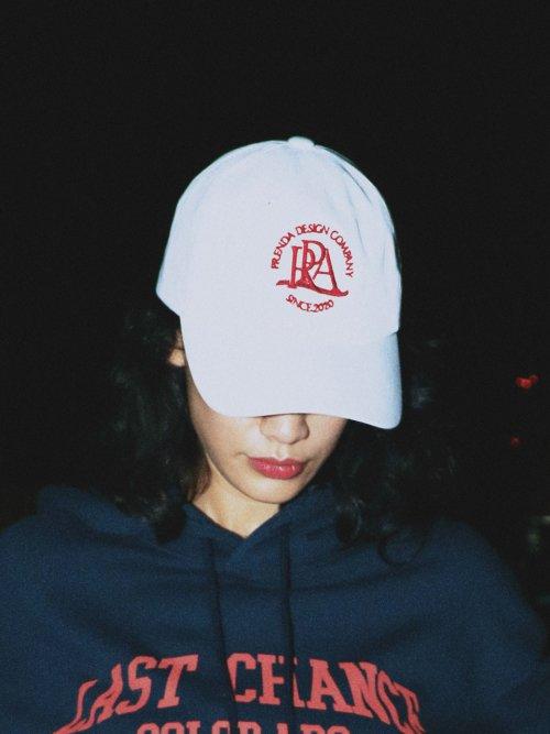 MAIN ROUND LOGO BALL CAP WHITE