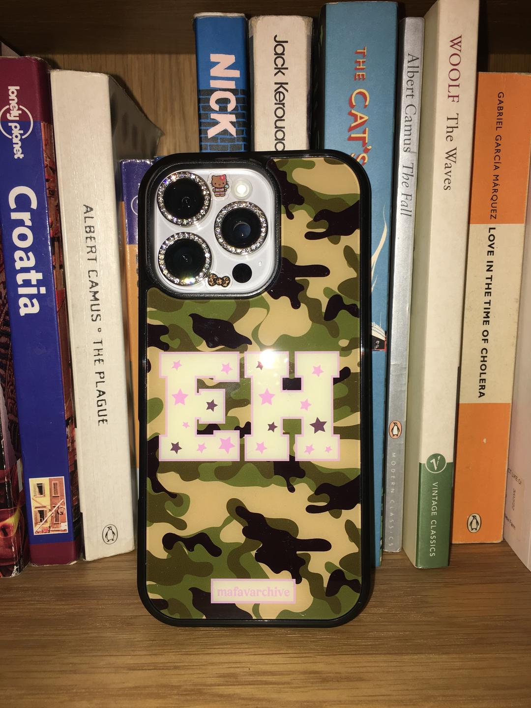 custom camo magsafe glass case