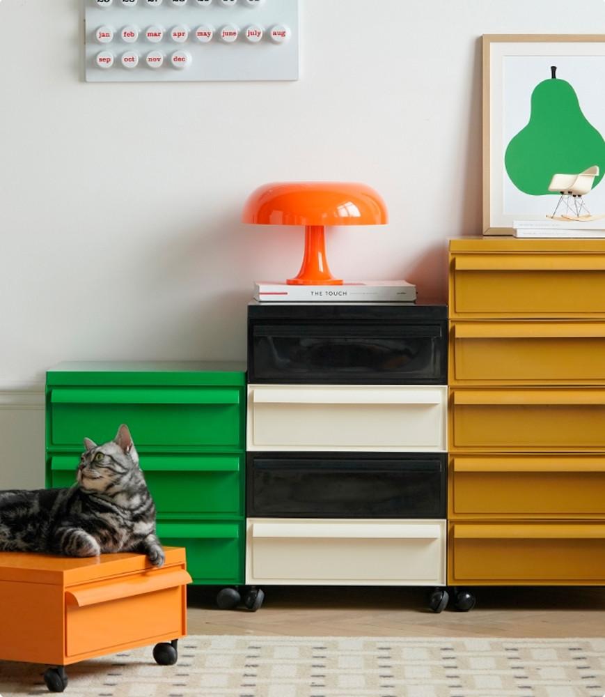 컬러풀 블록 수납함 인테리어 커스터마이징 서랍 카페소품 Colorful block drawers 6colors