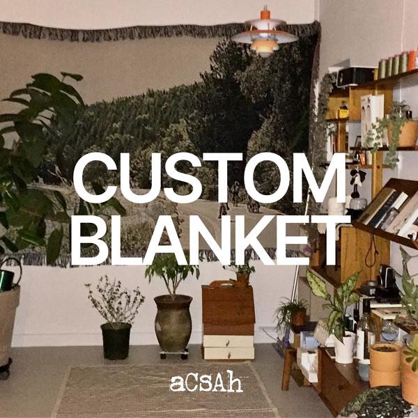 포토우븐블랭킷 주문제작 - Custom Woven Blanket
