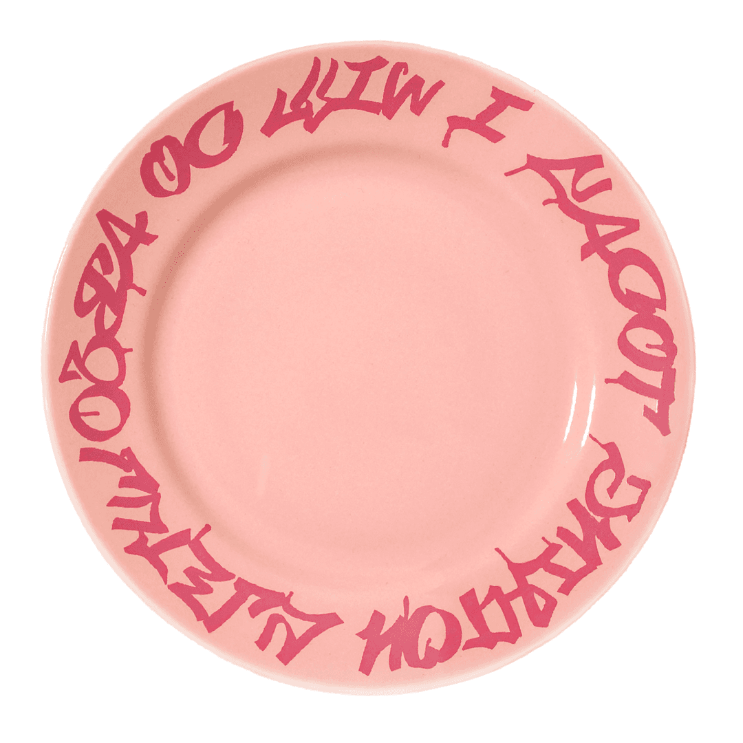 Pink Edition│M│Flipped Ceramic Plate