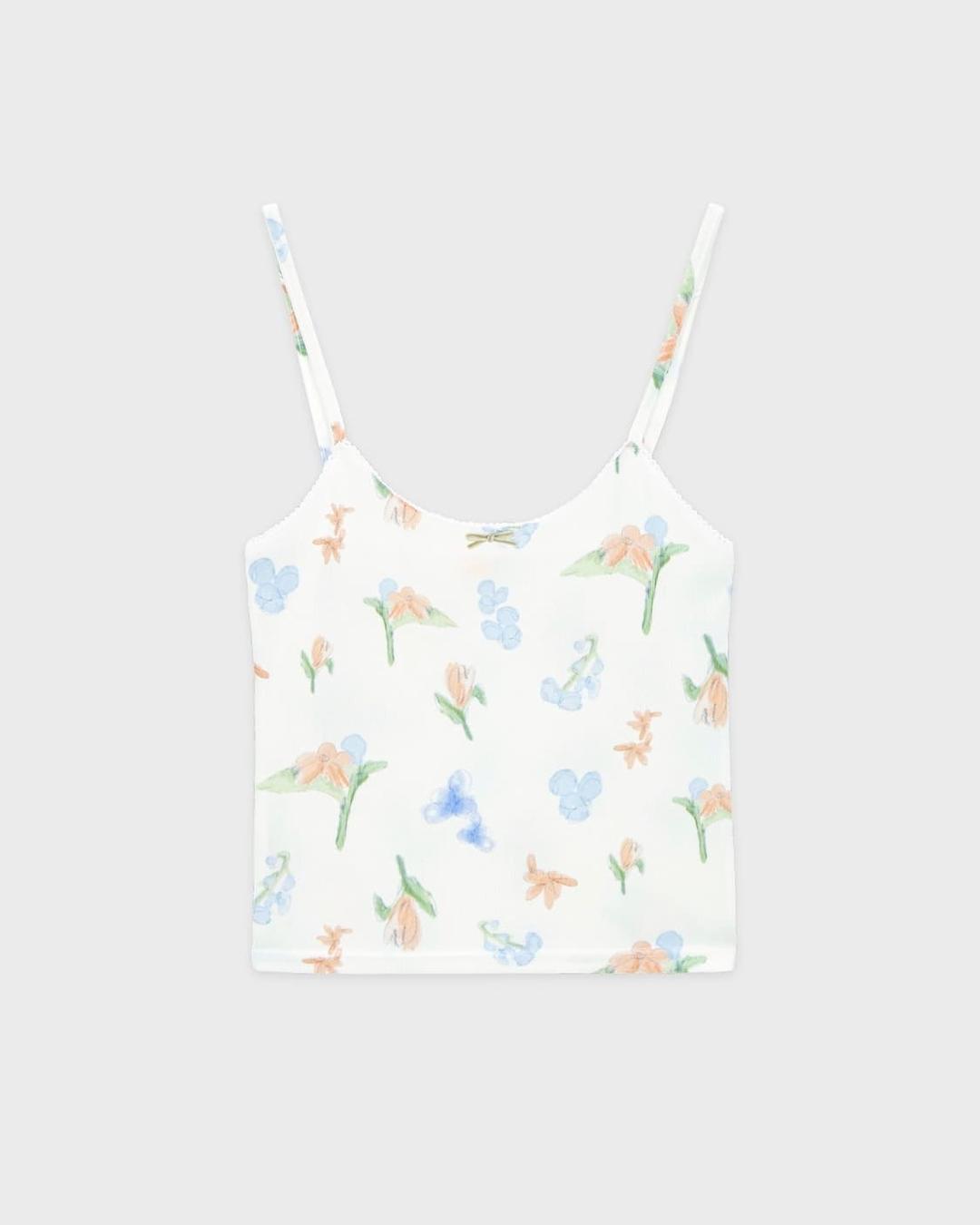 시눈 플라워 리본 슬리브리스 Flower Ribbon Sleeveless | 후루츠패밀리