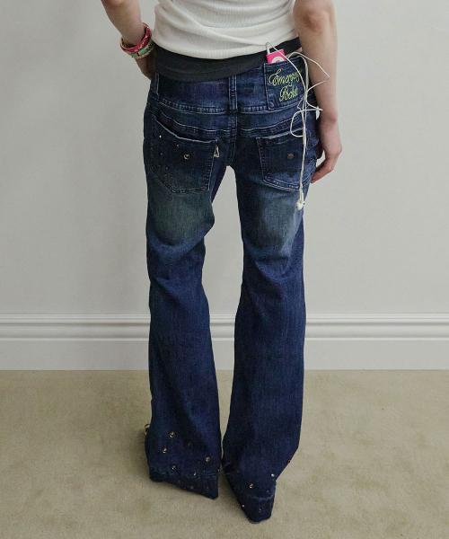 DIY Bootcut Denim Mid Blue