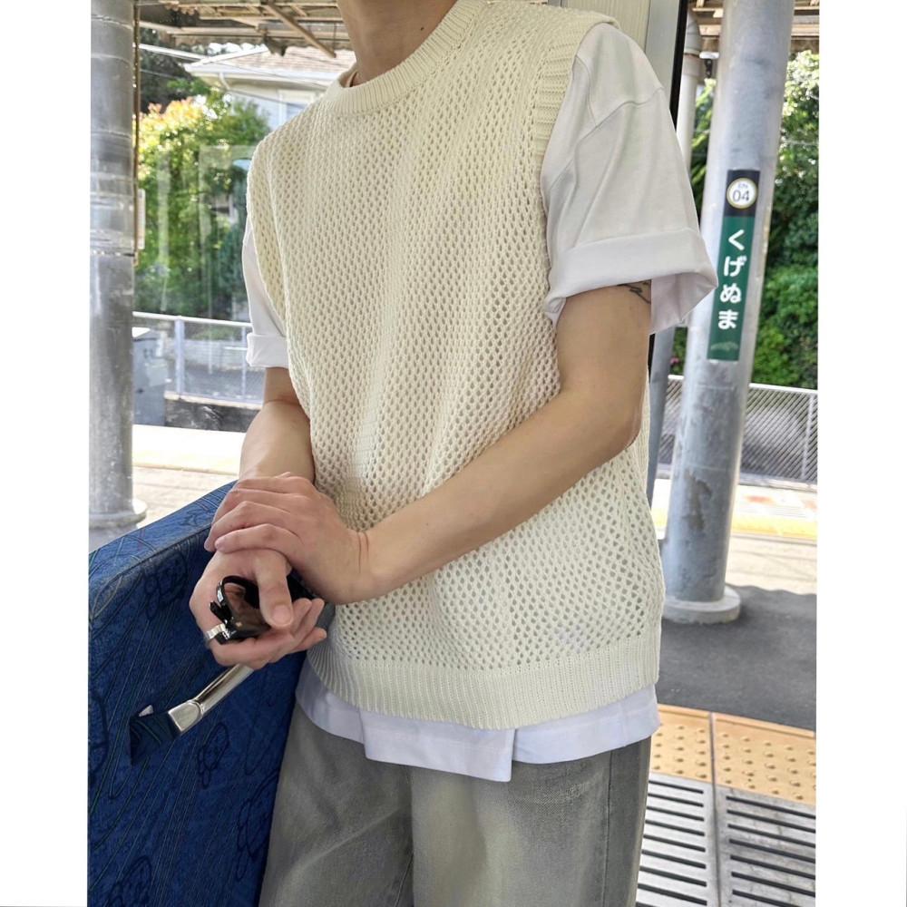 남자조끼 남자여름니트조끼 남성베스트