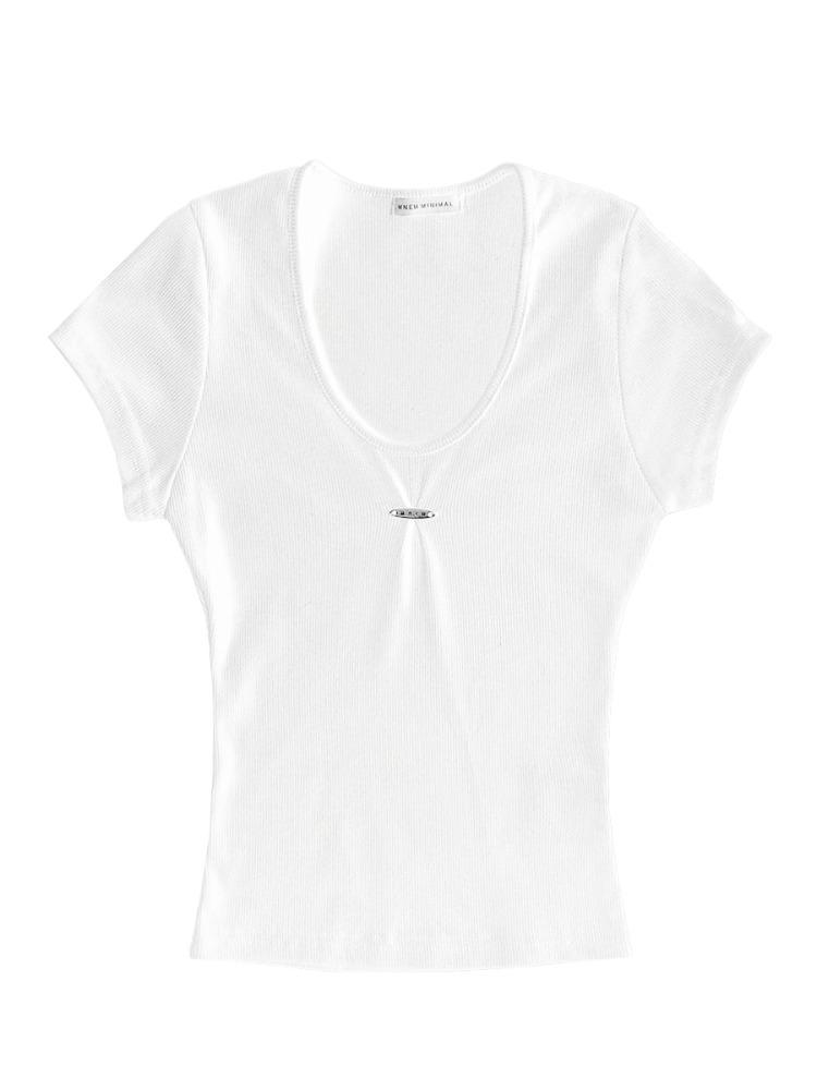 [mnem] Pinch Tee (white)