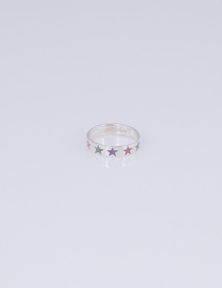 flat charming patterned ring color