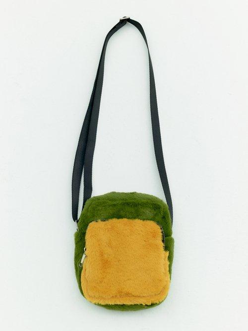 미니 퍼_카키 옐로우