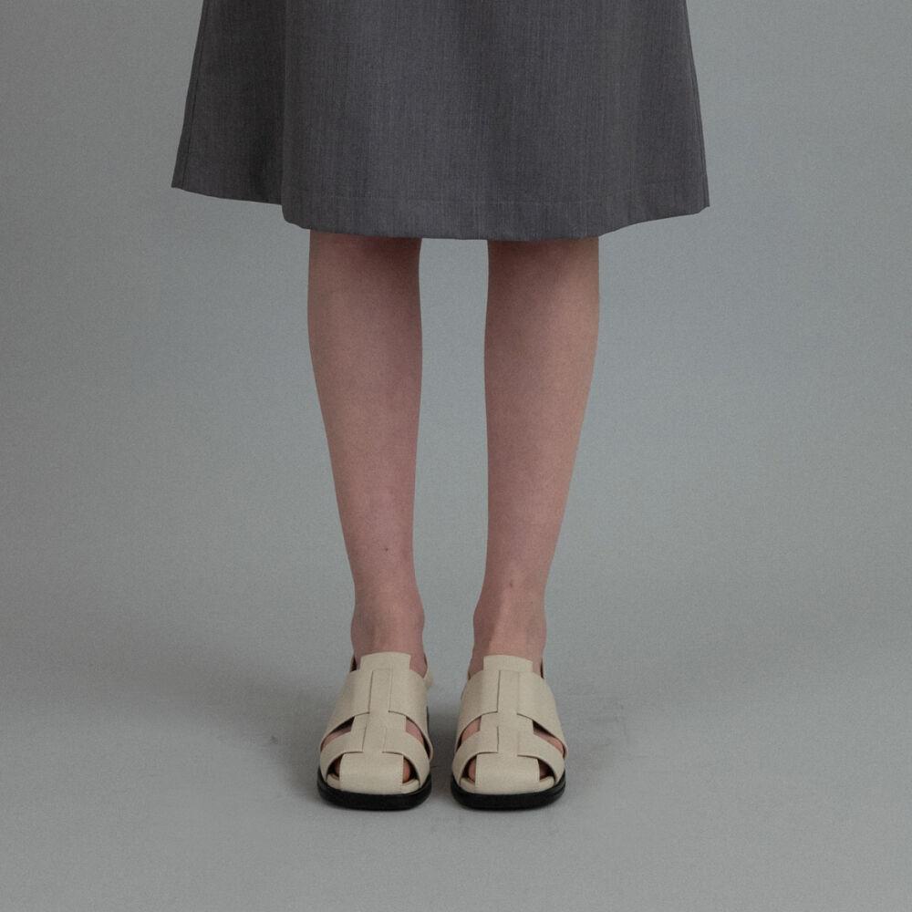 Puzzle sandals Ivory
