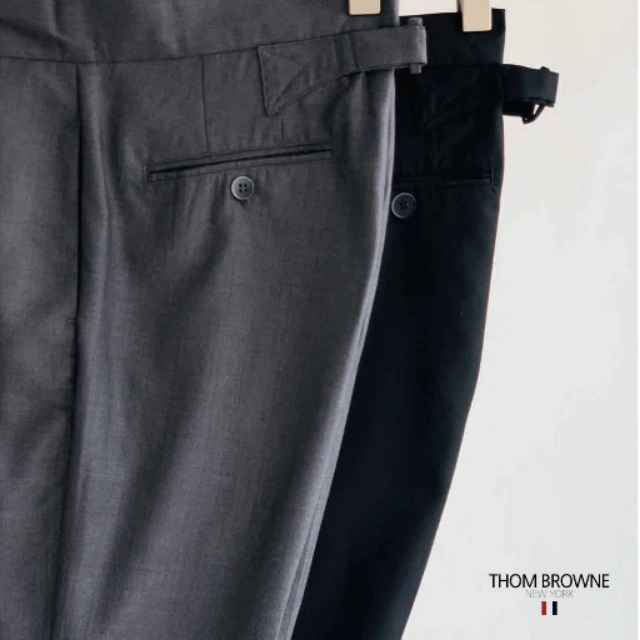 THOM BROWNE • 클래식 하이웨스트 슬렉스 •