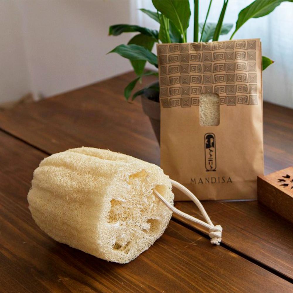 [맨디사] 천연수세미 루파 샤워타올 타월 제로웨이스트 때밀이스펀지 친환경 바디스크럽 각질제거