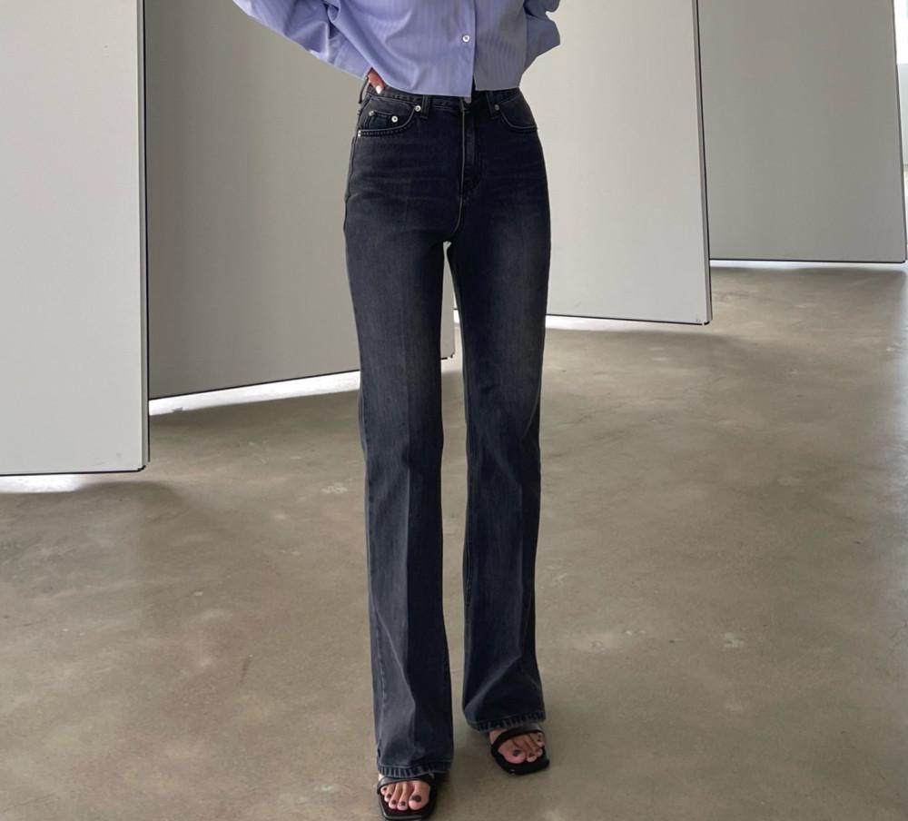 세일 에크미 프리미엄 콘부츠컷 흑청 데님