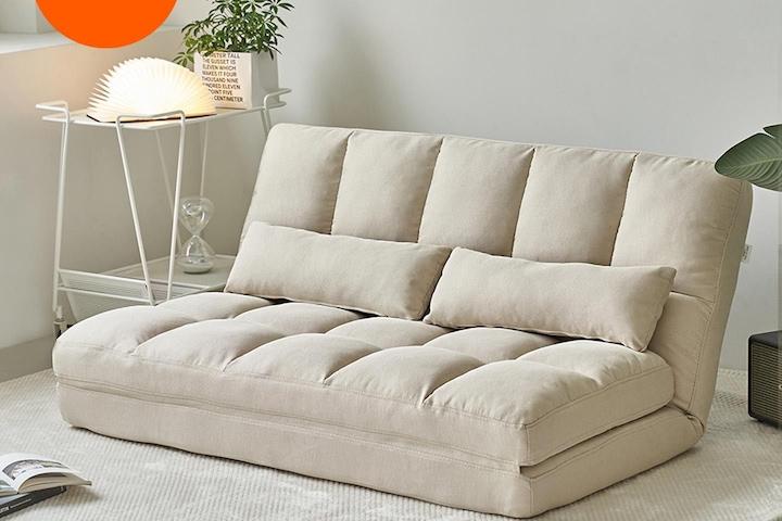 카페 방수패브릭 2인용 접이식 소파베드 5colors