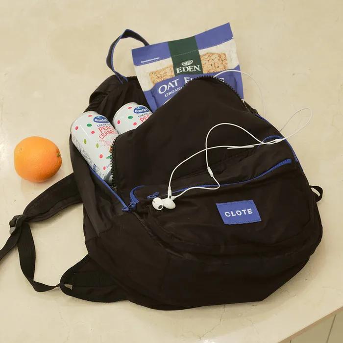 SIGNATURE STITCH BACKPACK - BLACK